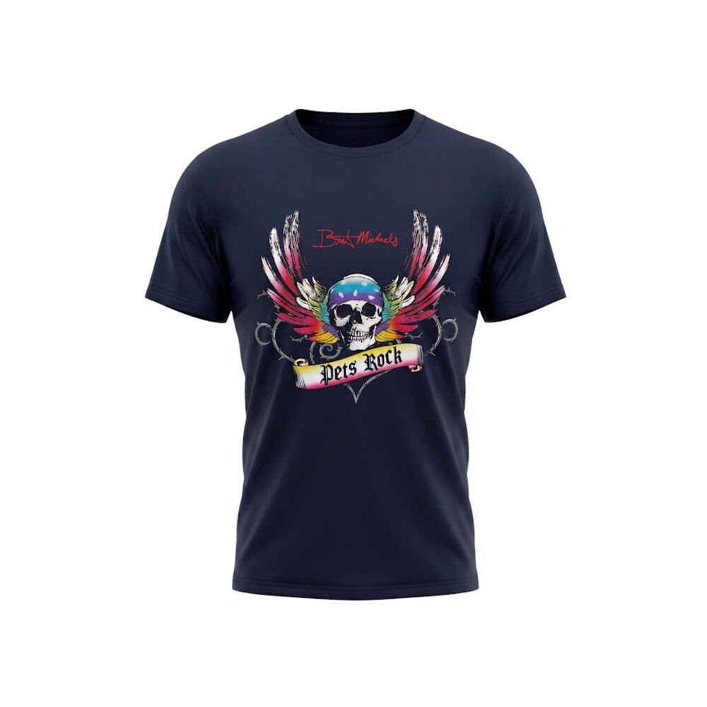 Bret Michaels Pets Rock Graphic T-Shirt Size Large
